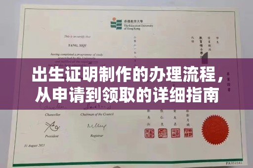 聂荣出生证明制作的办理流程，从申请到领取的详细指南