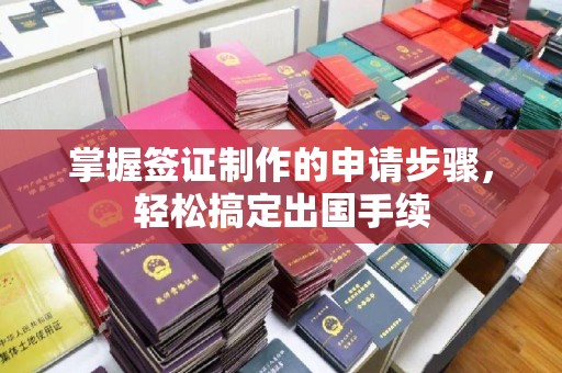 泉山掌握签证制作的申请步骤，轻松搞定出国手续