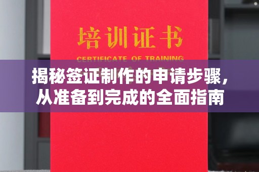 九原揭秘签证制作的申请步骤，从准备到完成的全面指南